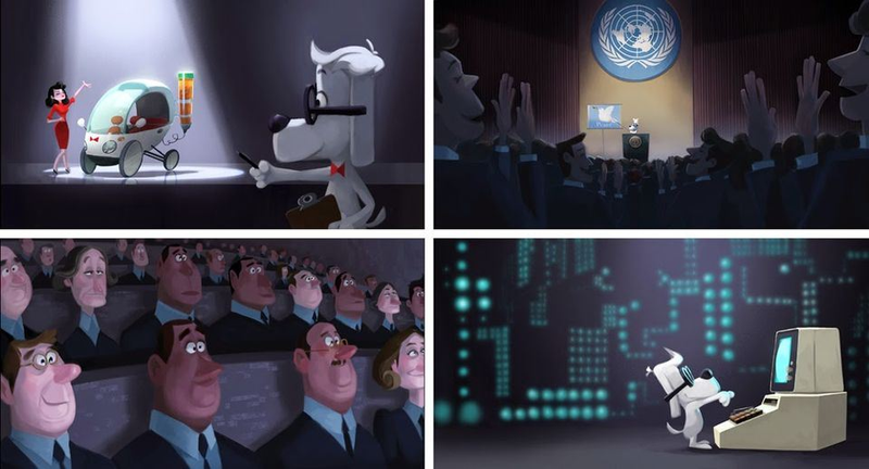 Illustration for article titled Mr. Peabody And Sherman Concept Art Is Way More Surreal Than The Film